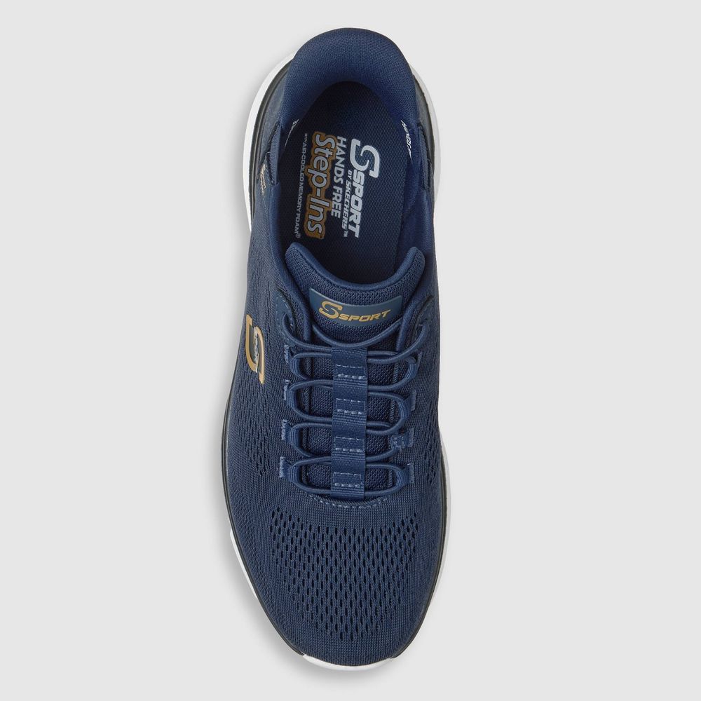 New - S Sport By Skechers Men's Vinnie Sneakers - Navy Blue 10
