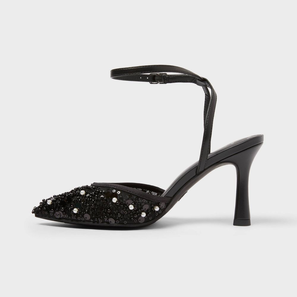 New - Women’s Ruth Heels with Memory Foam Insole - A New Day™ Black 10