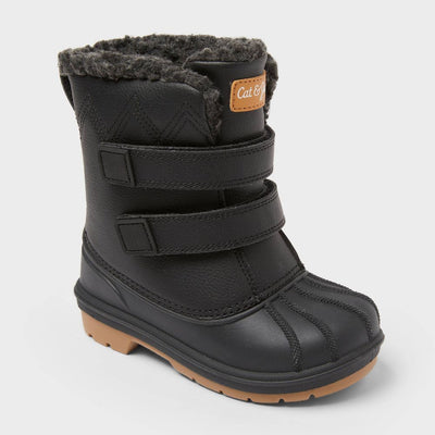 New - Toddler Denver Winter Boots - Cat & Jack™ Black 10T
