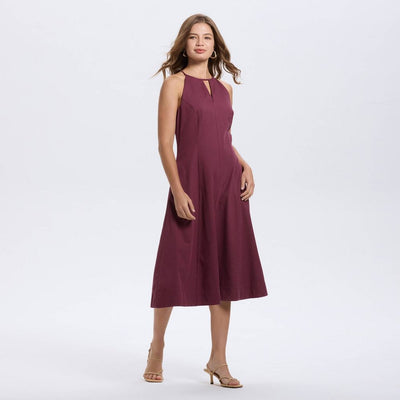 New - Women's Midi A-Line Dress - A New Day™ Mauve S