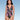 Women's UPF 50 V-Neck Ruched One Piece Swimsuit - Shape + Style by Aqua Green Multi Floral Print 6