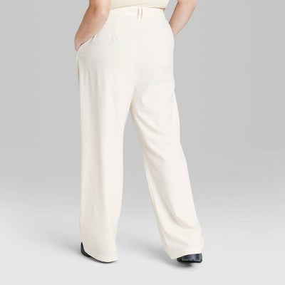 New - Wild Fable Women's High Rise Wide Leg Relaxed Fit Full Midweight Wild FableBullseye Deals