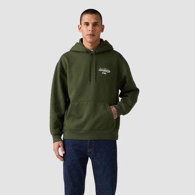 New - Levi's® Men's Relaxed Fit Pullover Hoodie Sweatshirt - Wild West Duffel XL