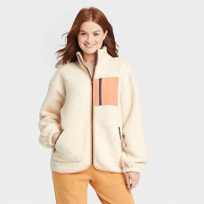 New - Women's Faux Shearling Jacket - Universal Thread Universal ThreadBullseye Deals