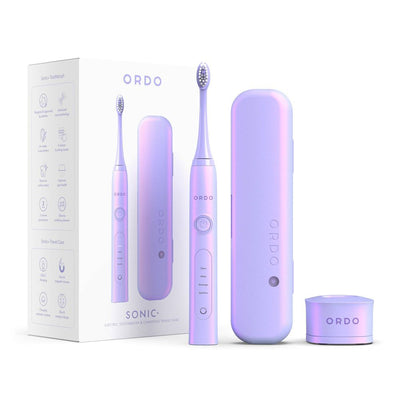 New - ORDO Sonic+ Toothbrush & Charging Travel Case - Pearl Violet