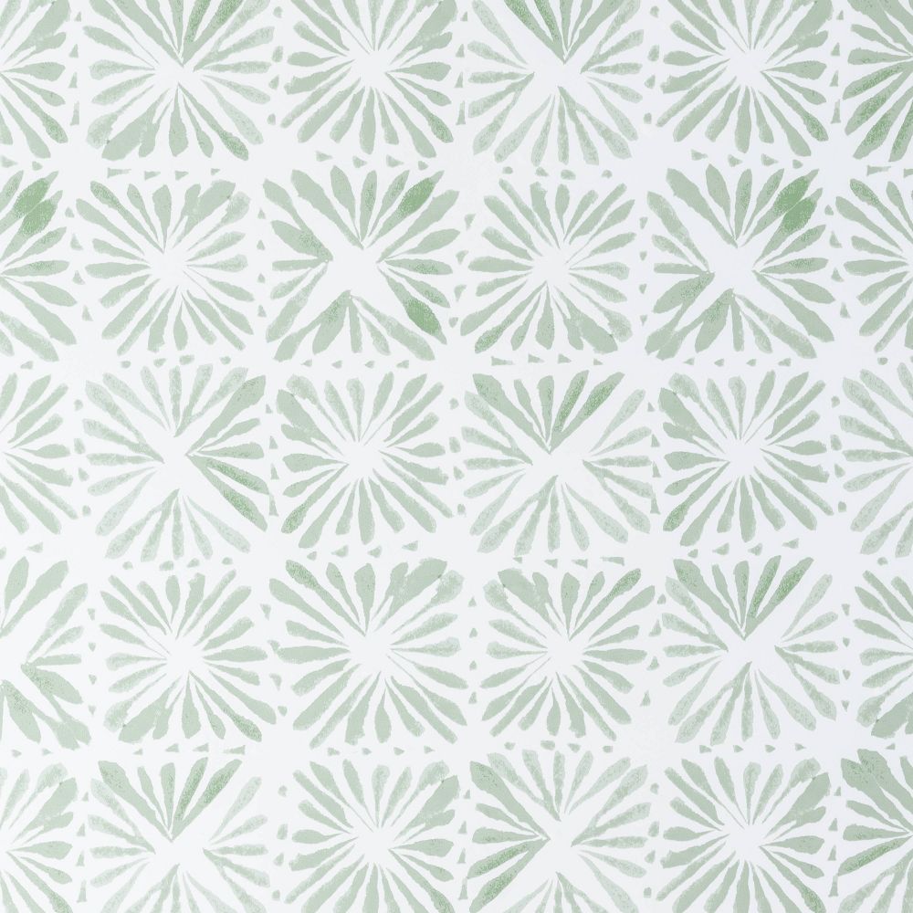 New - Block Print Tile Peel and Stick Wallpaper Sage - Threshold™