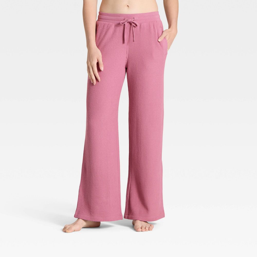 New - Women's Waffle Lounge Sweatpants - Auden™ Pink L