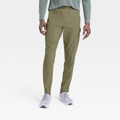Open Box - All In Motion Men's DWR Water Resistant Cargo Pants Midweight Loose Fit All in MotionBullseye Deals