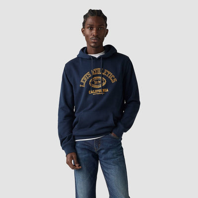 New - Levi's® Men's Standard Fit Pullover Hoodie Sweatshirt - Navy 2 Horse Crest S