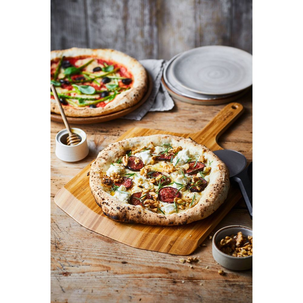 New - Ooni 12" Pizza Peel and Serving Board Bamboo Light Brown