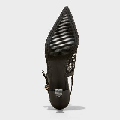 New - Women's Milan Slingback Kitten Pumps - A New Day A New DayBullseye Deals