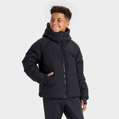 Open Box - Boys' Puffer Jacket - All In Motion™ Black S