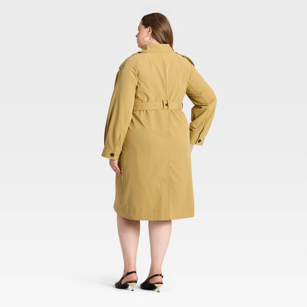 New - Women's Relaxed Trench Coat - A New Day™ Tan XL