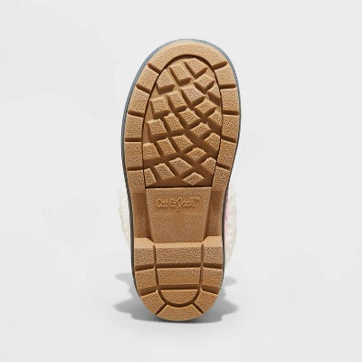 New - Cat & Jack Kids Faux Fur Lace-Up Mid Calf Winter Boots Waterproof Cat & JackBullseye Deals