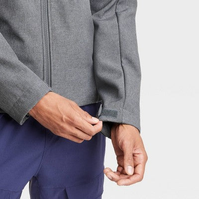 New - All In Motion Men's Zip-Up Winter Wind-Resistant Softshell Jacket All in MotionBullseye Deals