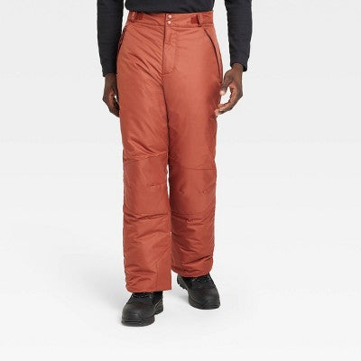 All In Motion Men's Snow Pants Fit Full Water-Repellent Pants Cold-Weather All in MotionBullseye Deals