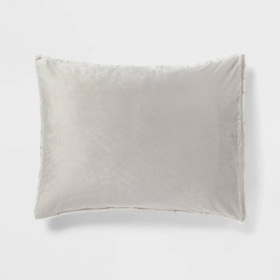 New - Threshold Luxe Faux-Fur Comforter & Sham Set Lightweight ThresholdBullseye Deals