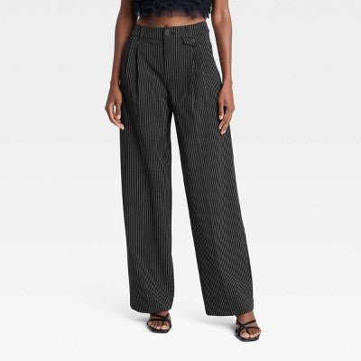 New - A New Day Women's Wide Leg Relaxed High Rise Baggy Wide Leg Trousers A New DayBullseye Deals