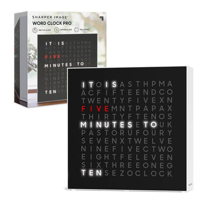 New - Sharper Image LED Word Clock Pro