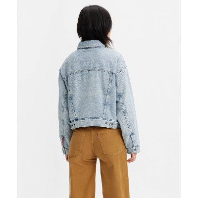New - Levi's Women's Button Up Winter Padded Trucker Jacket Relaxed Fit Levi'sBullseye Deals