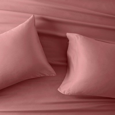 500 Thread Count Washed Supima Sateen Solid Sheet Set - Casaluna CasalunaBullseye Deals