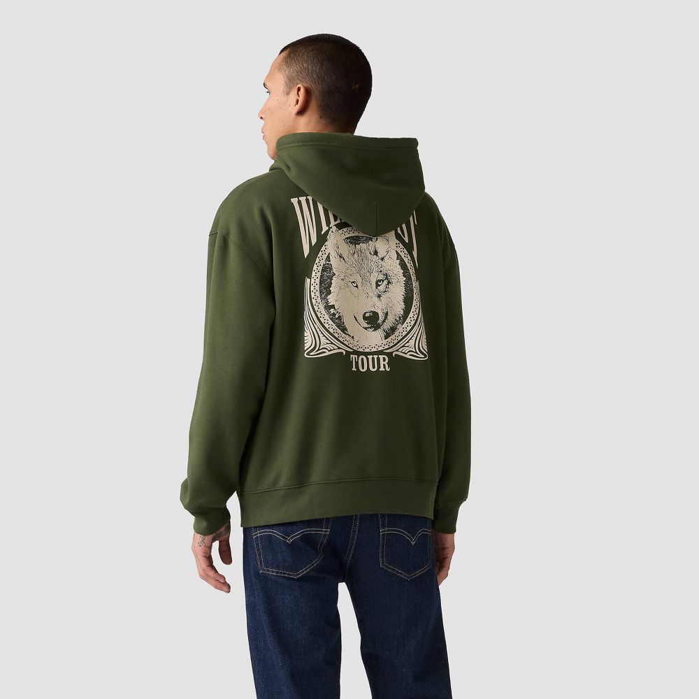 New - Levi's® Men's Relaxed Fit Pullover Hoodie Sweatshirt - Wild West Duffel S