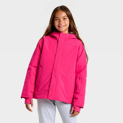 New - Kids' Hooded Snowsport Jacket - All In Motion™ Pink XL