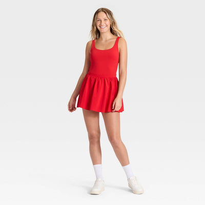 New - Women's Game Day Active Dress - JoyLab™ Red M