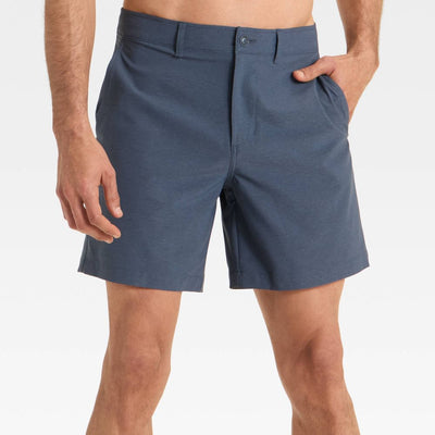 New - Men's 7'' Hybrid Swim Shorts - Goodfellow & Co™ Navy Blue 42