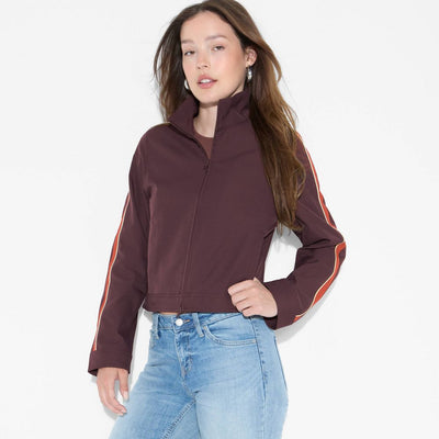 New - Women's Track Jacket - Wild Fable™ Dark Red XXS