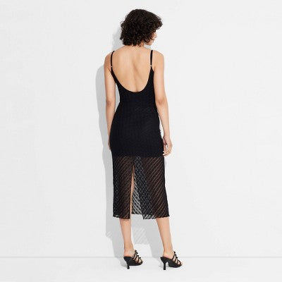New - Women's Bow Lace Midi Dress - Wild Fable Wild FableBullseye Deals