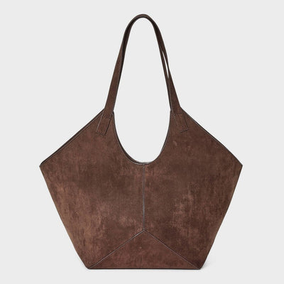 New - Slouchy Faux Suede Tote Handbag - Universal Thread™ Brown