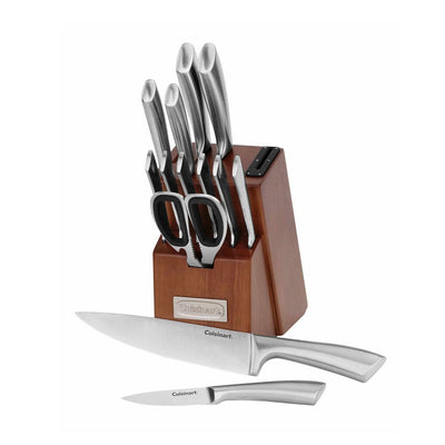 New - Cuisinart Classic 14pc Stainless Steel Cutlery Block Set