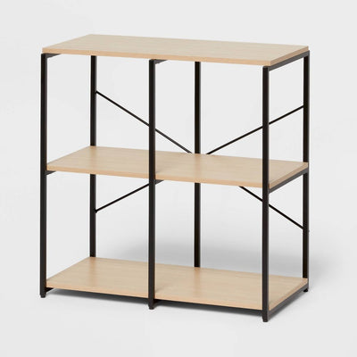 New - 11" 4 Cube Storage Shelves - Brightroom™: Modular Storage Furniture, Anti-Tip, Paper Laminate, Powder-Coated Steel