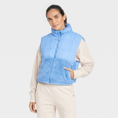 Women's High Pile and Quilted Vest JoyLabBullseye Deals