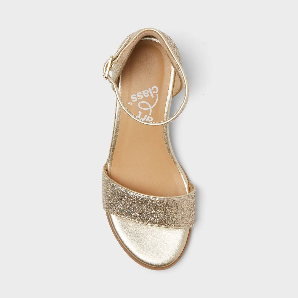 Open Box - Kids' Fannie Heeled Sandals - art class™ Gold 4