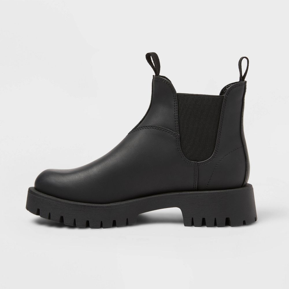 New - Women's Zora Ankle Chelsea Boots - Universal Thread™ Black 12