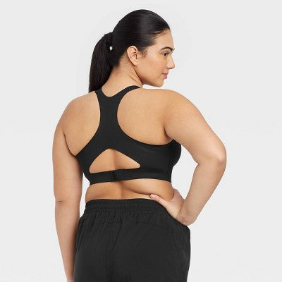 New - Women's High Support Embossed Racerback Run Sports Bra - All in Motion All in MotionBullseye Deals
