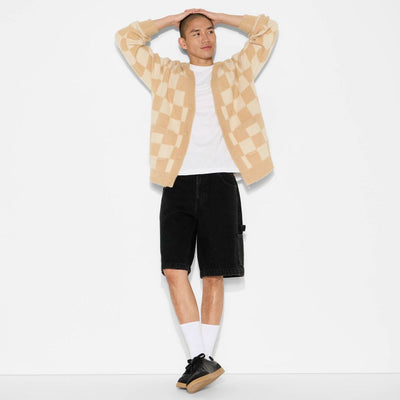 New - Men's Oversized Cardigan Sweater - Original Use™ Cream Check XL