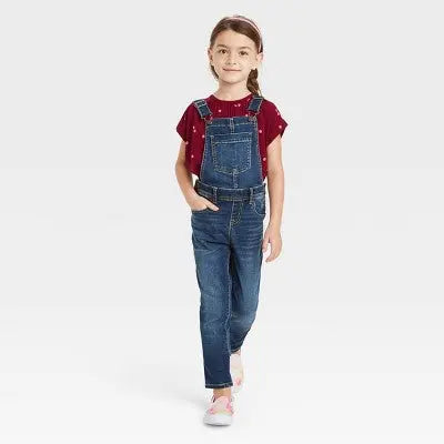 Girls' Denim Overalls - Cat & Jack - Secondipity