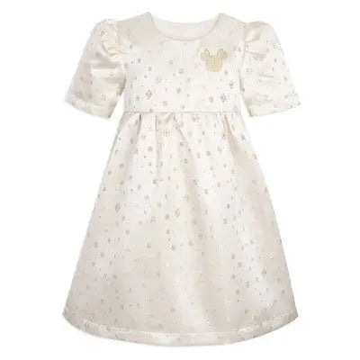 Minnie Mouse Disney Minnie Mouse Holiday Girls' Satin Dress Gold Secondipity Minnie Mouse Disney Minnie Mouse Holiday Girls' Satin Dress Gold Secondipity