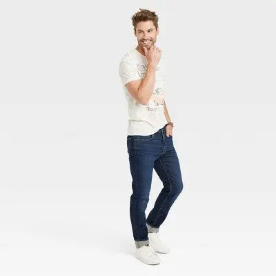 Goodfellow & Co Men's Mid Rise Slim Fit Skinny Leg Full Jeans Heavyweight Goodfellow & CoBullseye Deals