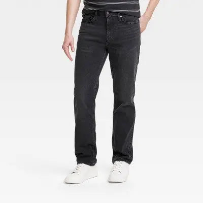 Goodfellow & Co Men's Mid Rise Straight Leg Straight Jeans Stretch Goodfellow & CoBullseye Deals