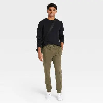 Goodfellow & Co Men's Pintuck Jogger Pants, Drawstring Waist, Ribbed Ankles Goodfellow & CoBullseye Deals