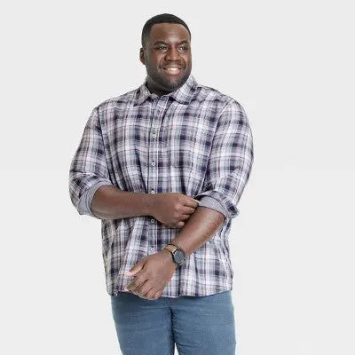 Goodfellow & Co Men's Reversible Button Down Shirt Casual All-Season 100% Cotton Goodfellow & CoBullseye Deals