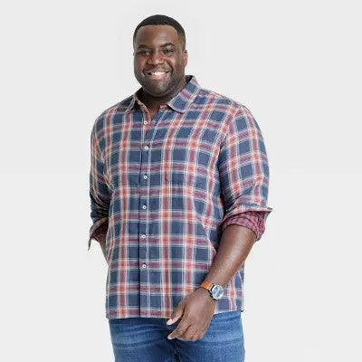 Goodfellow & Co Men's Reversible Button Down Shirt Casual All-Season 100% Cotton Goodfellow & CoBullseye Deals