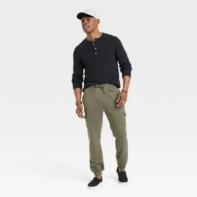 Goodfellow & Co Men's Ultra-Soft Fleece Tapered Cargo Pants Goodfellow & CoBullseye Deals