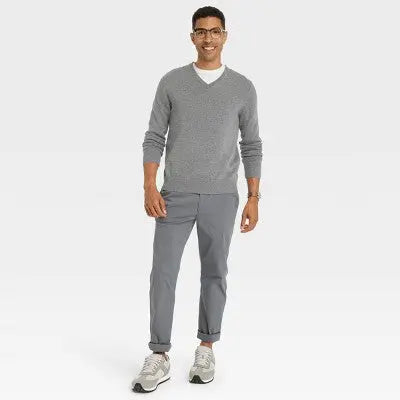 Goodfellow & Co Men's V-Neck Hooded Pullover Sweater - Midweight Knit - Secondipity