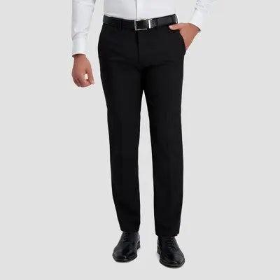 Haggar H26 Men's Premium Stretch Straight Fit Trousers Haggar H26Bullseye Deals