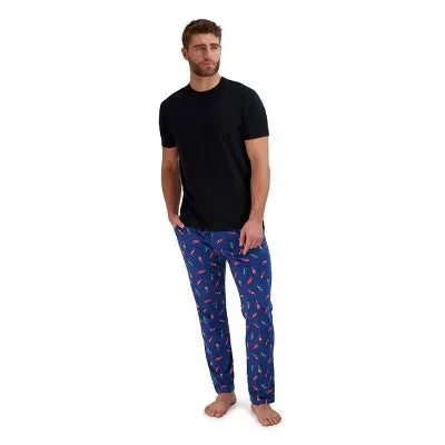 Hanes Premium Men's Beer & Pretzel Print Pajama Set - 2 Piece Hanes PremiumBullseye Deals